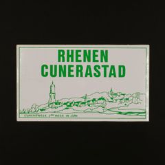 RHENEN CUNERASTAD ヴィンテージステッカー オランダ