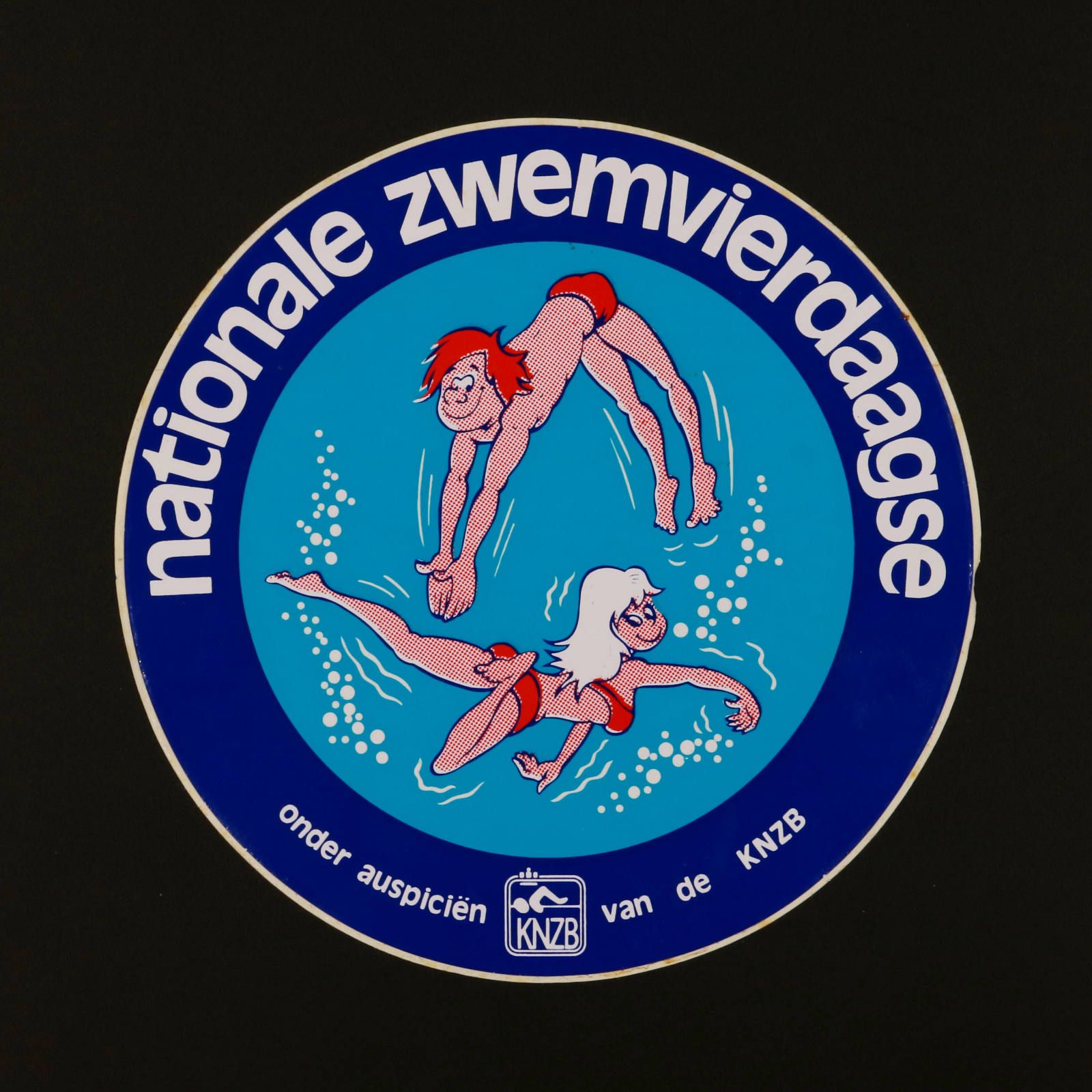 nationale zwemvierdaagse ヴィンテージステッカー オランダ