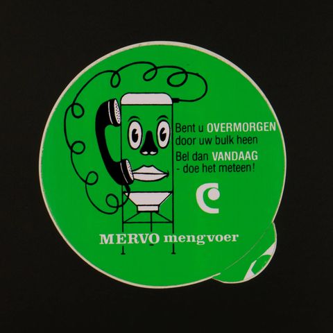 MERVO mengvoer ヴィンテージステッカー オランダ