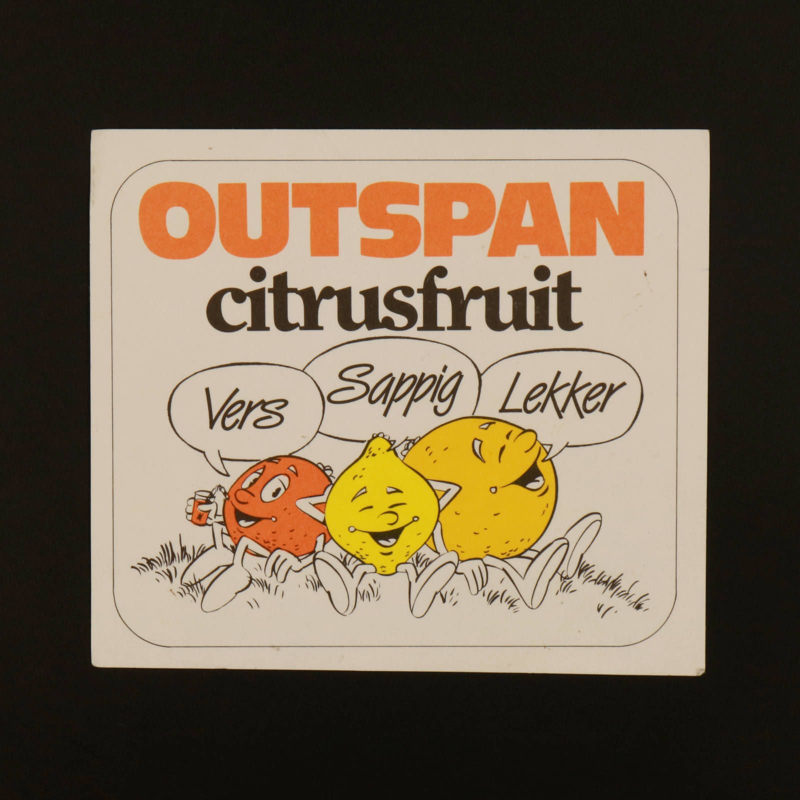 OUTSPAN citrusfruit ヴィンテージステッカー オランダ