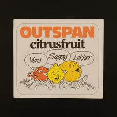 OUTSPAN citrusfruit ヴィンテージステッカー オランダ