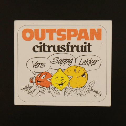 OUTSPAN citrusfruit ヴィンテージステッカー オランダ