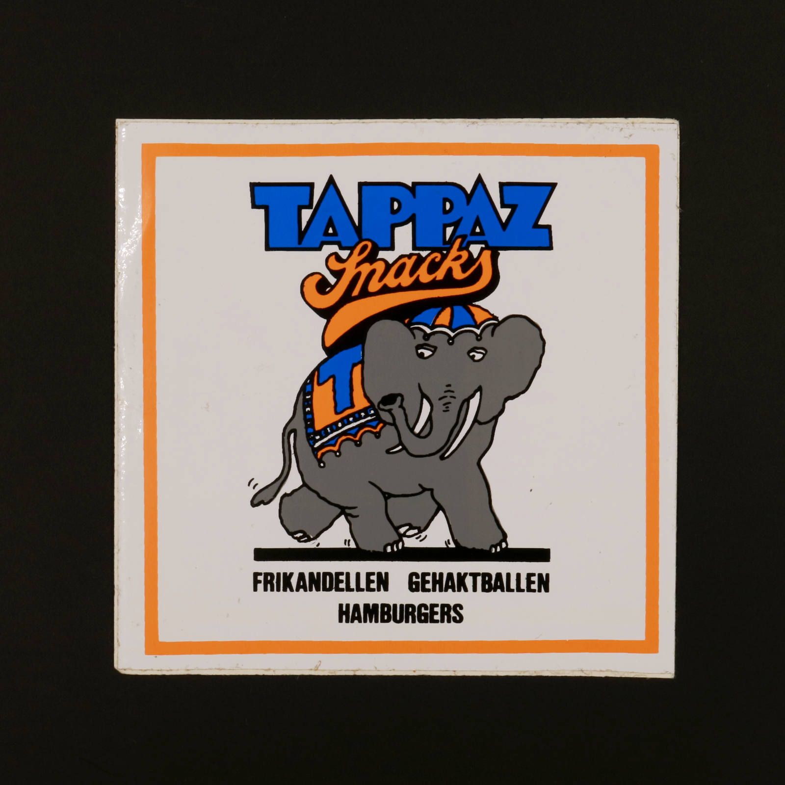 TAPPAZ Snacks ヴィンテージステッカー オランダ