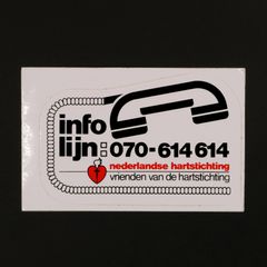 nederlandse hartstichting ヴィンテージステッカー オランダ