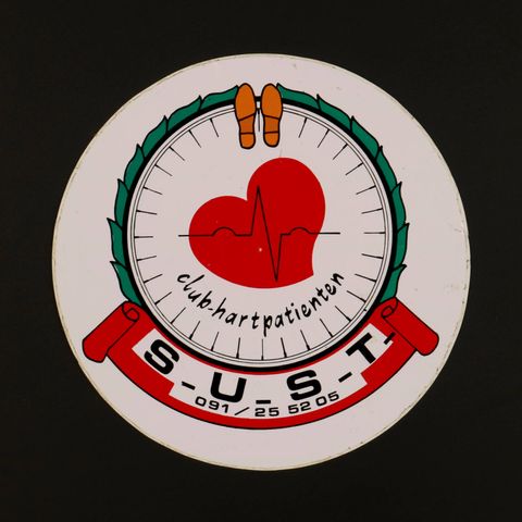 S_U_S_T_club hartpatienten ヴィンテージステッカー オランダ