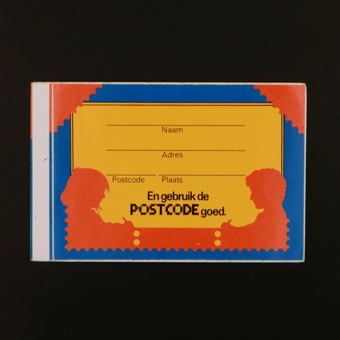 En gebruik de POSTCORD goed ヴィンテージステッカー オランダ