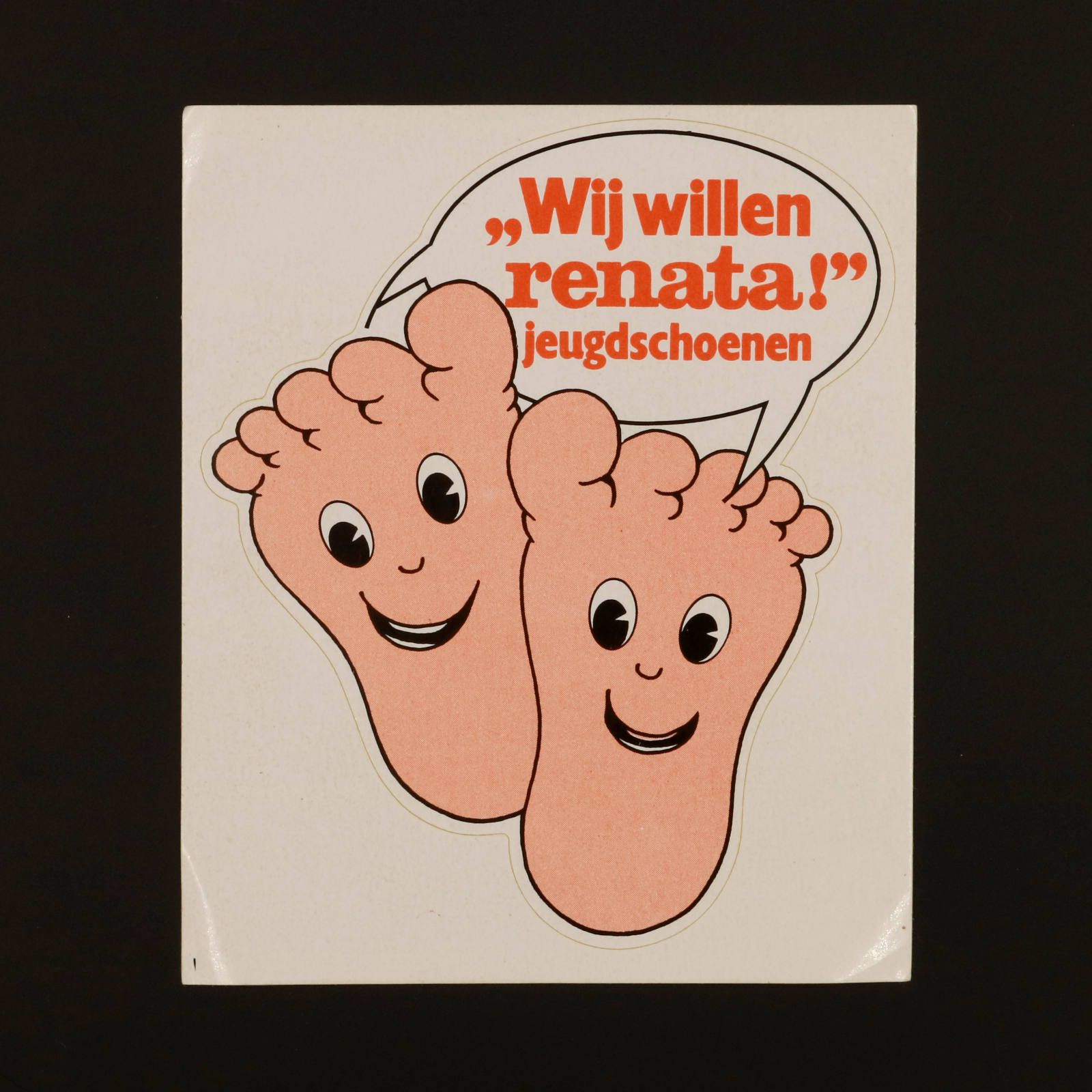 jeugdschoenen Wij willwn renata! ヴィンテージステッカー オランダ