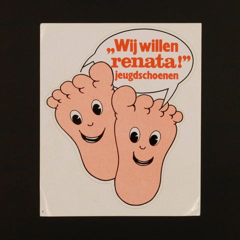 jeugdschoenen Wij willwn renata! ヴィンテージステッカー オランダ