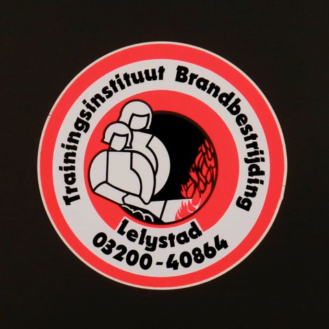 Trainingsinstituut Brandbestrijding Lelystad ヴィンテージステッカー オランダ
