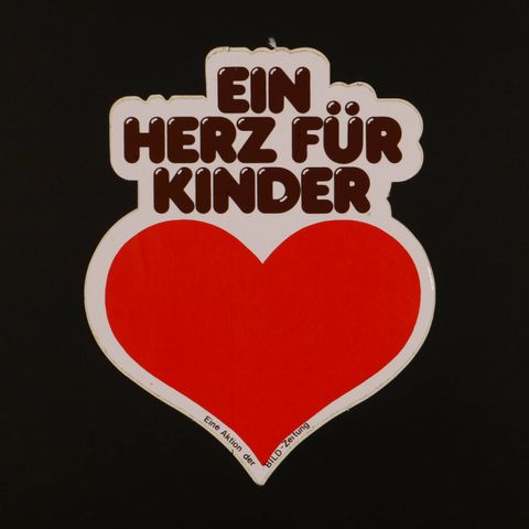EIN HERZ FUR KINDER ヴィンテージステッカー オランダ