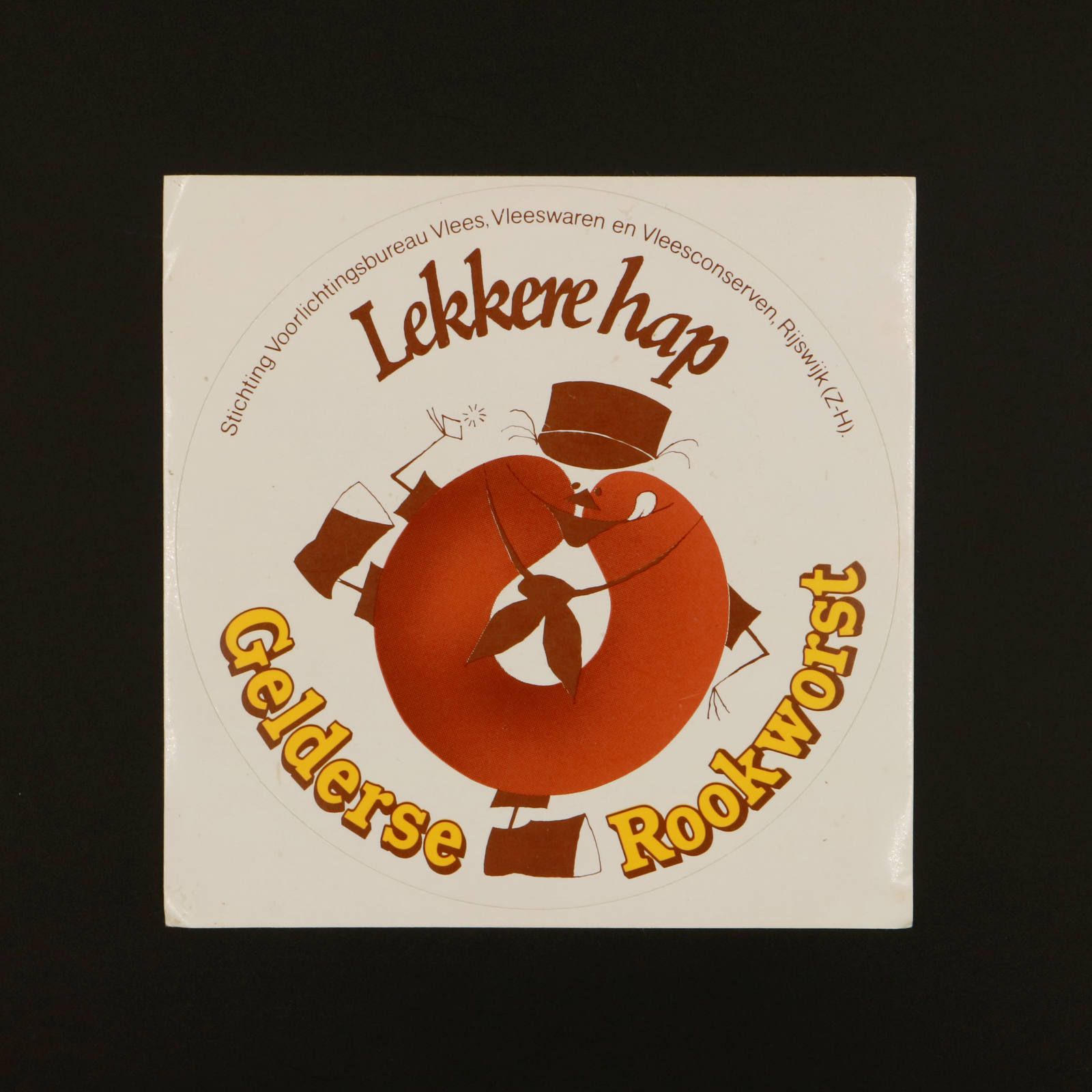 Gelderse Rookworst Lekkere hap ヴィンテージステッカー オランダ