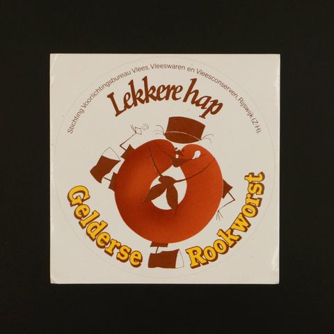 Gelderse Rookworst Lekkere hap ヴィンテージステッカー オランダ