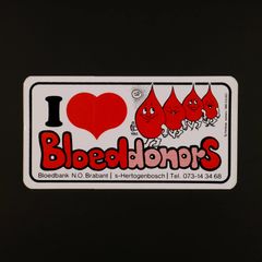 I Love Bloeddonors ヴィンテージステッカー オランダ