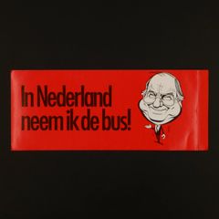 In Nederland neem ik de bus ! ヴィンテージステッカー オランダ