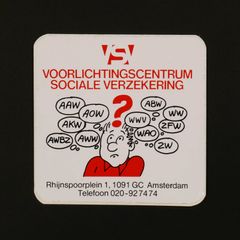 VOORLICHTINGSCENTRUM SOCIALE VERZEKERING ヴィンテージステッカー オランダ