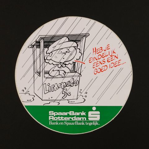 Spaar Bank Rotterdam ヴィンテージステッカー オランダ
