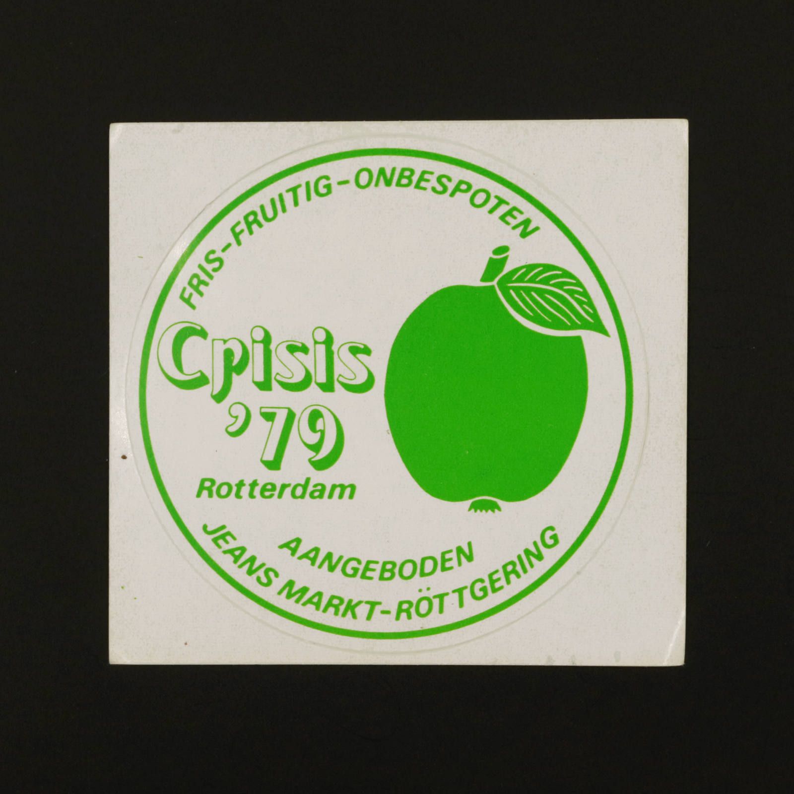 Crisis '79 ヴィンテージステッカー オランダ