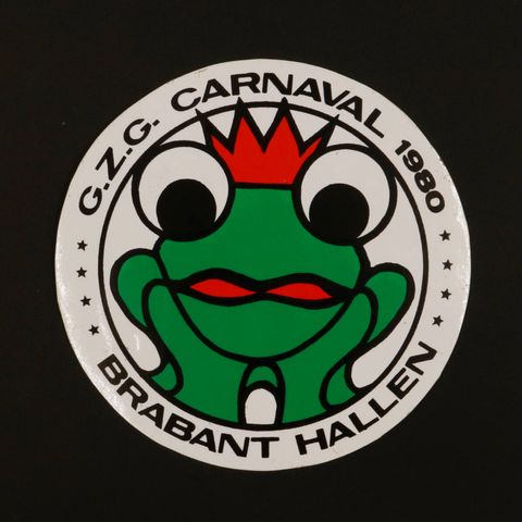 BRABANT HALLEN G.Z.G. CARNAVAL 1980 ヴィンテージステッカー オランダ