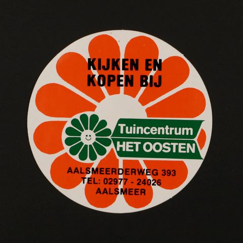 Tuincentrum HET OOSTEN ヴィンテージステッカー オランダ