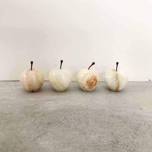 「Marble Apple Small」White