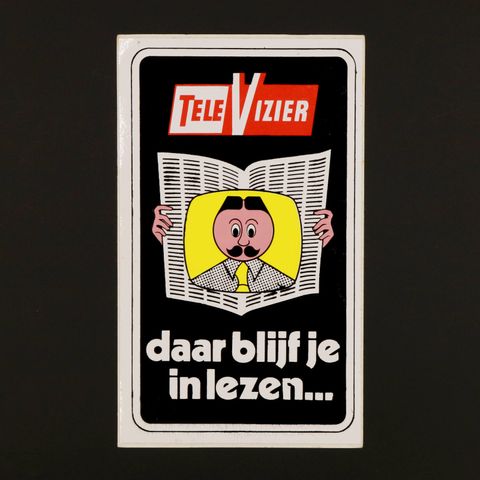 TELE VIZIER ヴィンテージステッカー オランダ