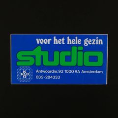 studio KRO ヴィンテージステッカー オランダ