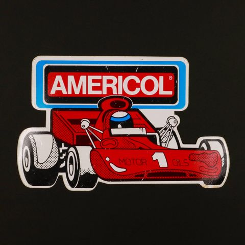 AMERICOL MOTOR OILS ヴィンテージステッカー オランダ