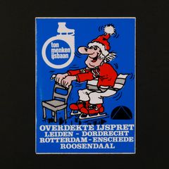 ton menken ijsbaan ヴィンテージステッカー オランダ