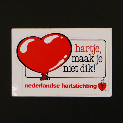 nederlandse hartstichting ヴィンテージステッカー オランダ