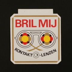 BRIL MIJ ヴィンテージステッカー オランダ