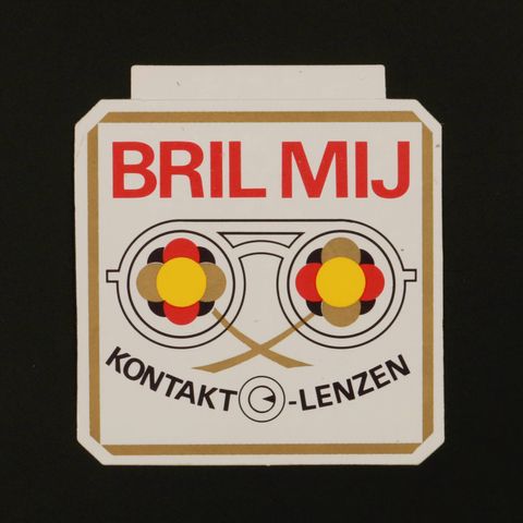 BRIL MIJ ヴィンテージステッカー オランダ