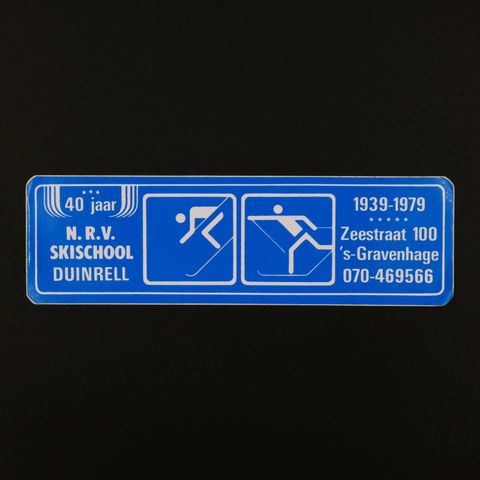 N.R.V.SKISCHOOL DUINRELL ヴィンテージステッカー オランダ