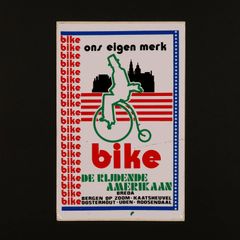 BIKE DE RIJDENDE AMERIKAAN ヴィンテージステッカー オランダ