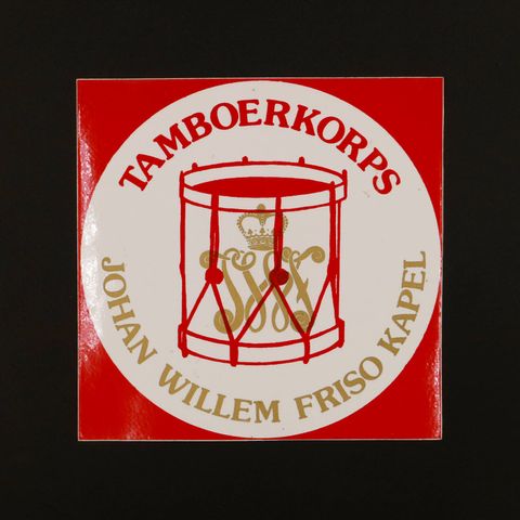 TAMBOERKORPS JOHAN WILLEM FRISO KAPEL ヴィンテージステッカー オランダ