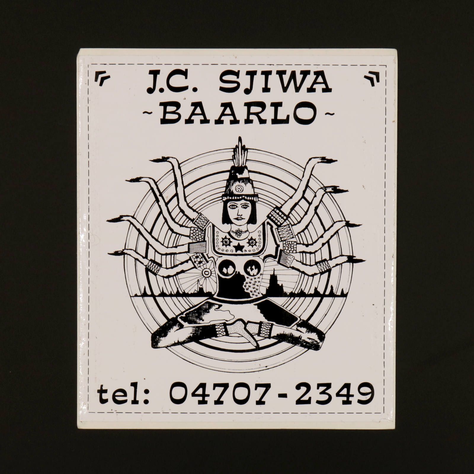 J.C.SJIWA BAARLO ヴィンテージステッカー オランダ