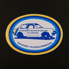 PERSONEN-EN BEDRIJFSWAGENS ヴィンテージステッカー オランダ