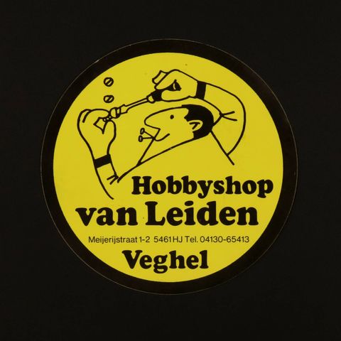 Hobbyshop van Leiden Veghel ヴィンテージステッカー オランダ