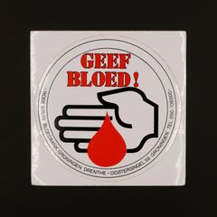 GEEF BLOED ヴィンテージステッカー オランダ