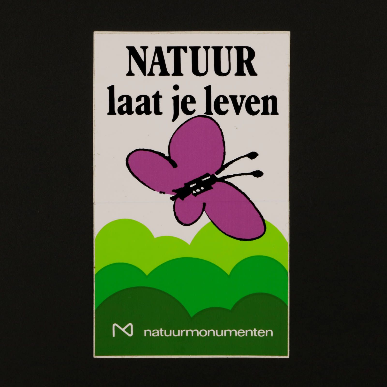 NATUUR laat je leven ヴィンテージステッカー オランダ