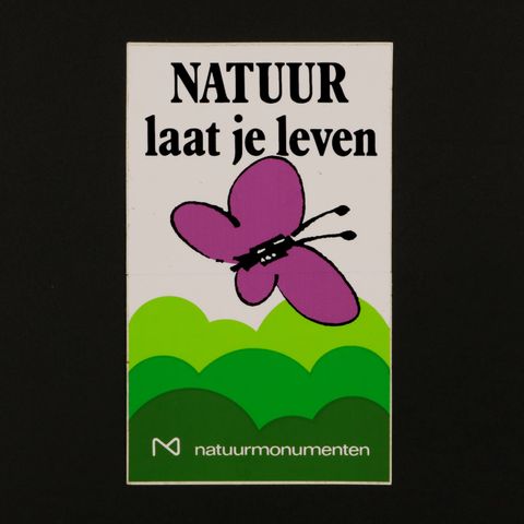 NATUUR laat je leven ヴィンテージステッカー オランダ