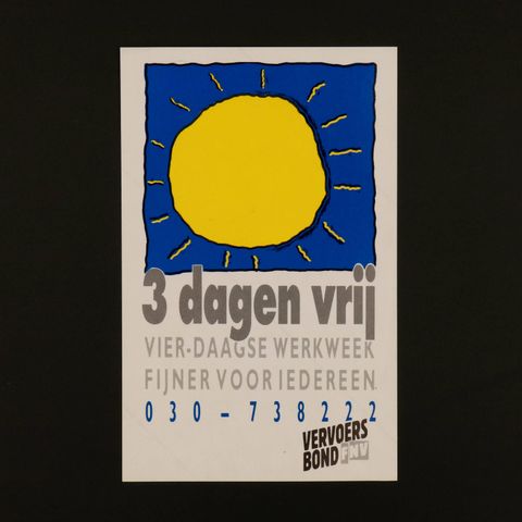 VERVOERS BOND FNV ヴィンテージステッカー オランダ