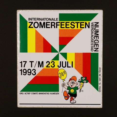 INTERNATONALE ZOMERFEESTEN ヴィンテージステッカー オランダ