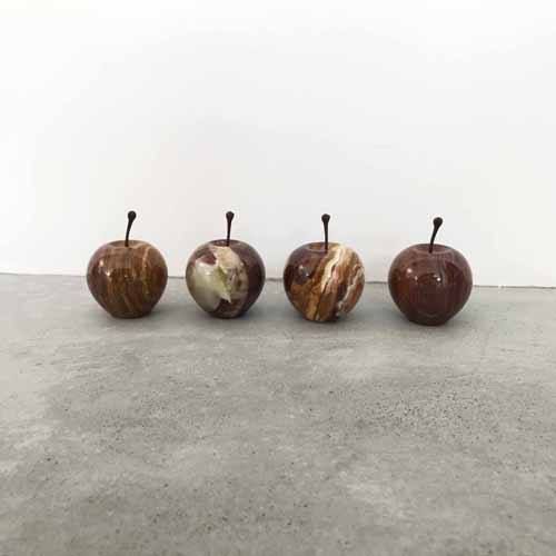 「Marble Apple Small」Brown