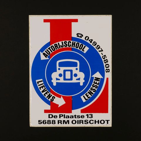 AUTORIJSCHOOL LIEVENS LENSSEN ヴィンテージステッカー オランダ