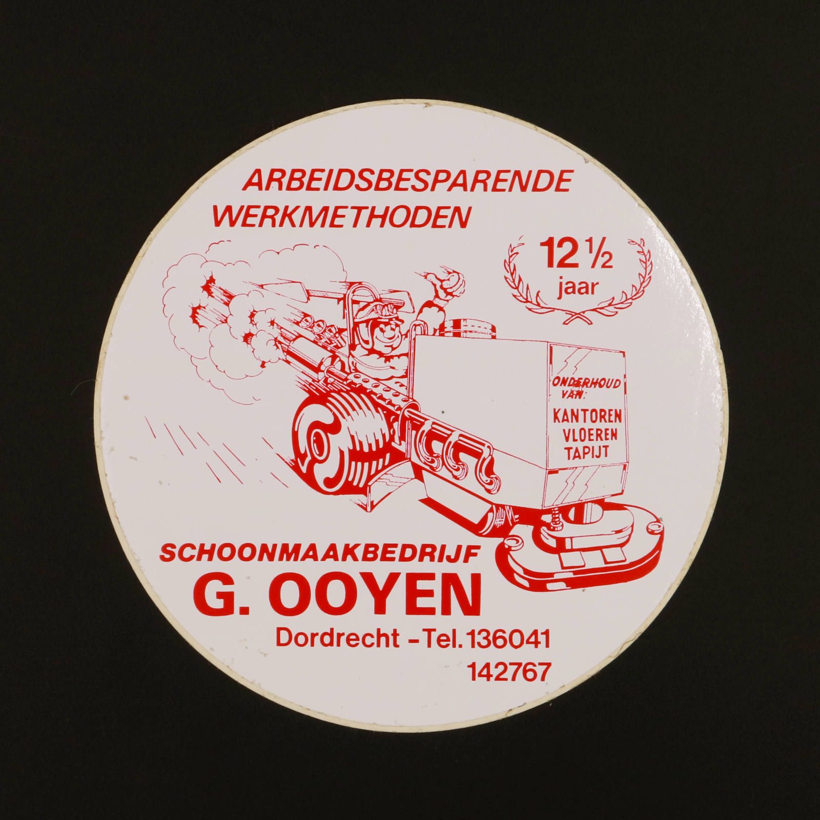 SCHOONMAAKBEDRIJF G.OOYEN ヴィンテージステッカー オランダ