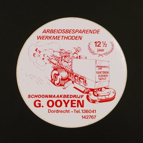 SCHOONMAAKBEDRIJF G.OOYEN ヴィンテージステッカー オランダ
