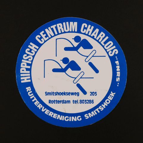 HIPPISCH CENTRUM CHARLOIS ヴィンテージステッカー オランダ