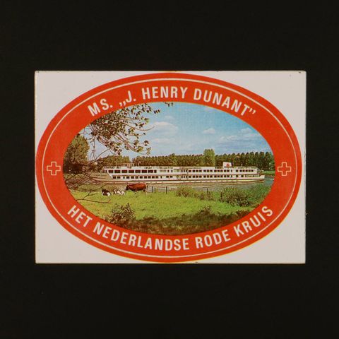 MS J.HENRY DUNANT ヴィンテージステッカー オランダ