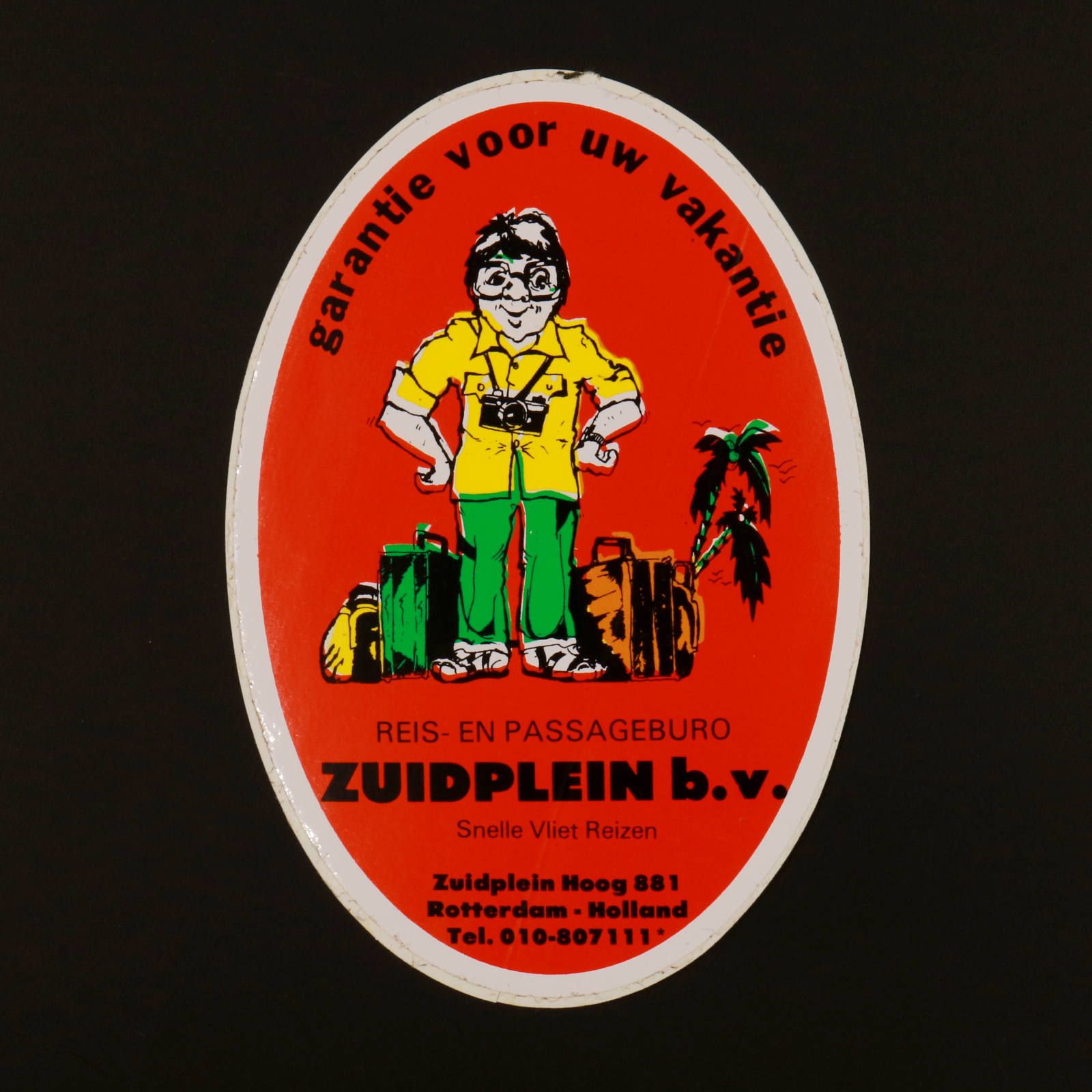 ZUIDPLEIN b.v. ヴィンテージステッカー オランダ
