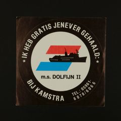 m.s.DOLFIJN II ヴィンテージステッカー オランダ